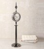 Majestic Spire Black Aluminium Table Clock