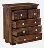 Majestica Sheesham Wood Chest Of Drawers in Scratch Resistant Provincial Teak Finish
