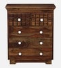 Majestica Sheesham Wood Chest Of Drawers in Scratch Resistant Provincial Teak Finish