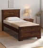 Majestica Sheesham Wood Single Bed in Scratch Resistant Provincial Teak Finish