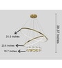 Majesty Gold LED Smart Voice Assist Chandelier
