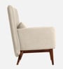Majismo Sheesham Wood Arm Chair In Beige Color