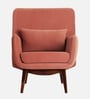 Majismo Sheesham Wood Arm Chair In Desert Flower Pink