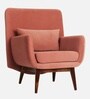 Majismo Sheesham Wood Arm Chair In Desert Flower Pink