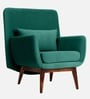 Majismo Sheesham Wood Arm Chair In Green Color