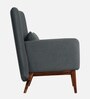 Majismo Sheesham Wood Arm Chair In Grey Color