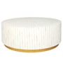 Makayla Bone Inlay Coffee Table In White Colour