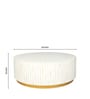 Makayla Bone Inlay Coffee Table In White Colour
