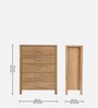 Mako Chest of Drawers in Oak Finish