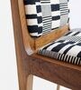 Malabar Dining Chair In Printed Black and White Colour
