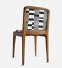 Malabar Dining Chair In Printed Black and White Colour