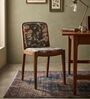 Malabar Dining Chair In Printed Black Colour