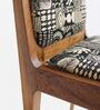 Malabar Dining Chair In Printed Black Colour