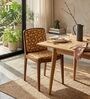 Malabar Dining Chair In Printed Borwn Colour