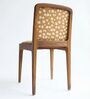 Malabar Dining Chair In Printed Borwn Colour