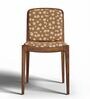 Malabar Dining Chair In Printed Borwn Colour