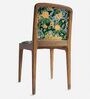 Malabar Dining Chair In Printed Green Colour