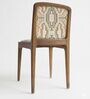 Malabar Dining Chair In Printed Nuetral Colour