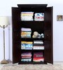 Malava Solid Wood 2 Door Wardrobe In Warm Chestnut Finish