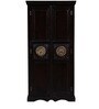 Malava Solid Wood 2 Door Wardrobe In Warm Chestnut Finish