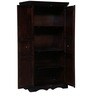 Malava Solid Wood 2 Door Wardrobe In Warm Chestnut Finish