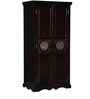 Malava Solid Wood 2 Door Wardrobe In Warm Chestnut Finish