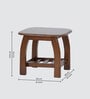 Malaysian Solid Wood Side Table In Wood Finish