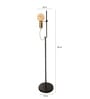 Malcolm Adjustable Matte Shade Floor Lamp With Black & Matt Gold / Brass Base