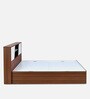 Malcom Max King Size Bed in Walnut Finish with Box Storage Malcom Max King Size Bed in Walnut Finish with Box Storage