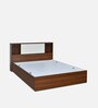 Malcom Max King Size Bed in Walnut Finish with Box Storage Malcom Max King Size Bed in Walnut Finish with Box Storage