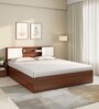 Malcom Max King Size Bed in Walnut Finish with Box Storage Malcom Max King Size Bed in Walnut Finish with Box Storage