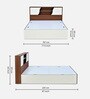 Malcom Max King Size Bed in White Finish with Box Storage