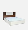 Malcom Max Queen Size Bed in White Finish with Box Storage