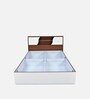 Malcom Max Queen Size Bed in White Finish with Box Storage