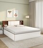 Malcom Max Queen Size Bed in White Finish with Box Storage