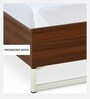 Malcom Meta Queen Size Bed in Walnut Finish