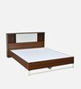 Malcom Meta Queen Size Bed in Walnut Finish