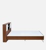 Malcom Meta Queen Size Bed in Walnut Finish