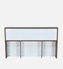 Malcom Meta Queen Size Bed in Walnut Finish