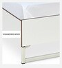 Malcom Meta Queen Size Bed in White Finish Malcom Meta Queen Size Bed in White Finish