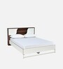 Malcom Meta Queen Size Bed in White Finish Malcom Meta Queen Size Bed in White Finish