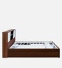Malcom Premier Queen Size Bed in Walnut Finish with Hydraulic Storage