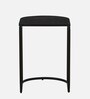 Malek Solid Wood Nest Of Tables In Sandblasted Black Finish (Set Of 2)