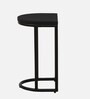 Malek Solid Wood Nest Of Tables In Sandblasted Black Finish (Set Of 2)