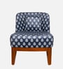 Malena Fabric Slipper Chair in Blue Colour