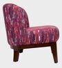 Malena Fabric Slipper Chair in Pink & Multi Colour