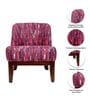 Malena Fabric Slipper Chair in Pink & Multi Colour