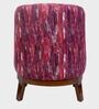Malena Fabric Slipper Chair in Pink & Multi Colour