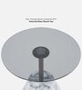 Malibu Black Colour Side Table In Matte Finish With Glass Top Malibu Black Colour Side Table In Matte Finish With Glass Top