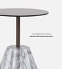 Malibu Black Colour Side Table In Matte Finish With Glass Top Malibu Black Colour Side Table In Matte Finish With Glass Top